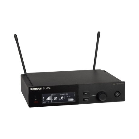 Shure SLXD14/93 Digital Wireless Omni Lavalier Microphone System (G58: 470 to 514 MHz) — Being Shipped