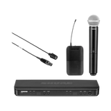 Shure BLX1288/CVL Dual-Channel Wireless Combo Lavalier & Handheld Microphone System — Being Shipped