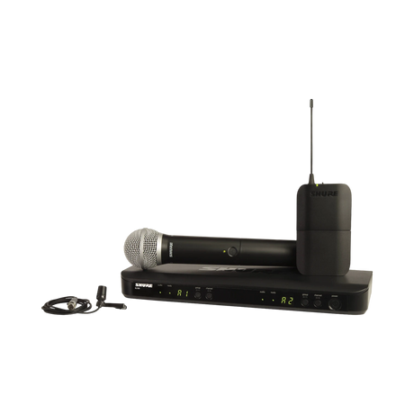 Shure BLX1288/CVL Dual-Channel Wireless Combo Lavalier & Handheld Microphone System — Being Shipped