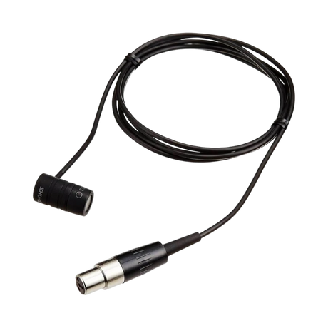 Shure WL183 Omnidirectional Lavalier Microphone with TA4F Connector (Black) — Being Shipped