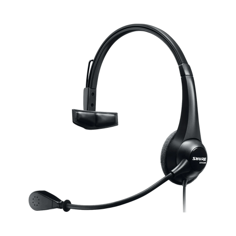 Shure Lightweight Single-Sided Broadcast Headset (Black) — Being Shipped
