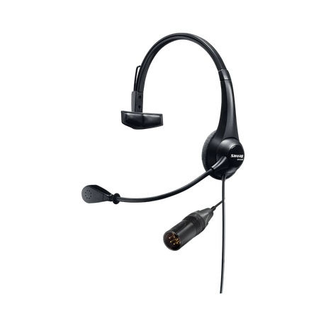 Shure Lightweight Single-Sided Broadcast Headset (Black) — Being Shipped