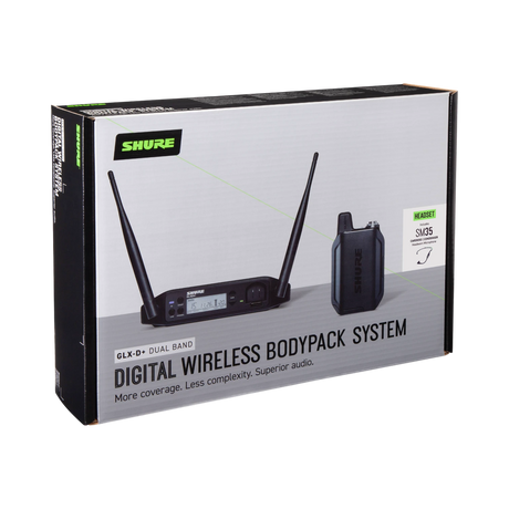 Shure GLXD14+ Dual-Band Wireless Performance Headset System (Z3: 2.4, 5.8 GHz) — Being Shipped