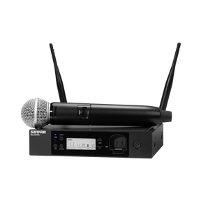 Shure GLXD24R+ Dual-Band Wireless Vocal Rack System with SM58 Microphone — Being Shipped