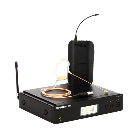 Shure BLX14R/MX53 Rackmount Wireless Omni Earset Microphone System — Being Shipped