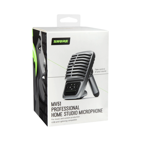 Shure MOTIV MV51 Large-Diaphragm Cardioid USB Microphone — Being Shipped