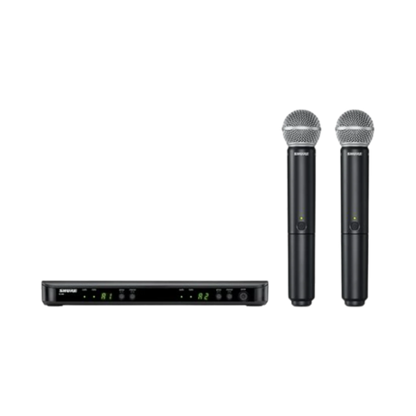 Shure BLX288/SM58 Dual-Channel Wireless Handheld Microphone System with SM58 Capsules — Being Shipped