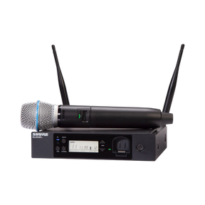 Shure GLXD24R+ Dual-Band Wireless Vocal Rack System with BETA 87A Microphone — Being Shipped