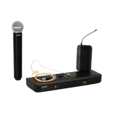 Shure BLX1288/MX153 Dual-Channel Wireless Combo Earset & Handheld Microphone System — Being Shipped