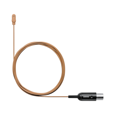 Shure DL4 DuraPlex Omnidirectional Miniature Lavalier Microphone (Cocoa, TA4F) — Being Shipped