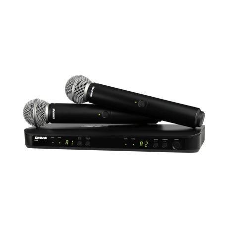 Shure BLX288/SM58 Dual-Channel Wireless Handheld Microphone System with SM58 Capsules — Being Shipped