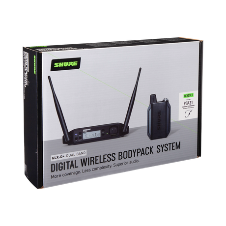 Shure GLXD14+ Dual-Band Wireless Headset System (Z3: 2.4, 5.8 GHz) — Being Shipped