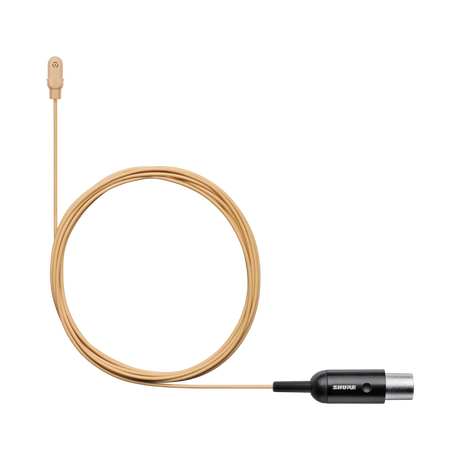 Shure DL4 DuraPlex Omnidirectional Miniature Lavalier Microphone (Tan, TA4F) — Being Shipped