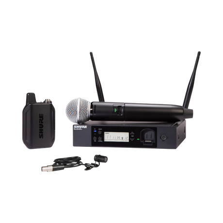 Shure GLXD124R+ Dual-Band Wireless Combo Rack System (Z3: 2.4, 5.8 GHz) — Being Shipped