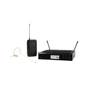 Shure BLX14R/MX53 Rackmount Wireless Omni Earset Microphone System — Being Shipped