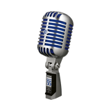 Shure Super 55 Supercardioid Dynamic Microphone (Chrome, Blue Foam) — Being Shipped