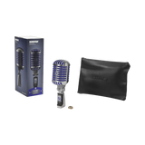 Shure Super 55 Supercardioid Dynamic Microphone (Chrome, Blue Foam) — Being Shipped
