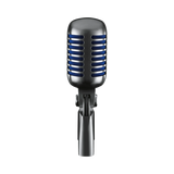 Shure Super 55 Supercardioid Dynamic Microphone (Chrome, Blue Foam) — Being Shipped
