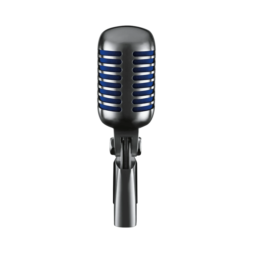 Shure Super 55 Supercardioid Dynamic Microphone (Chrome, Blue Foam) — Being Shipped