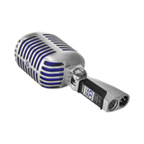 Shure Super 55 Supercardioid Dynamic Microphone (Chrome, Blue Foam) — Being Shipped