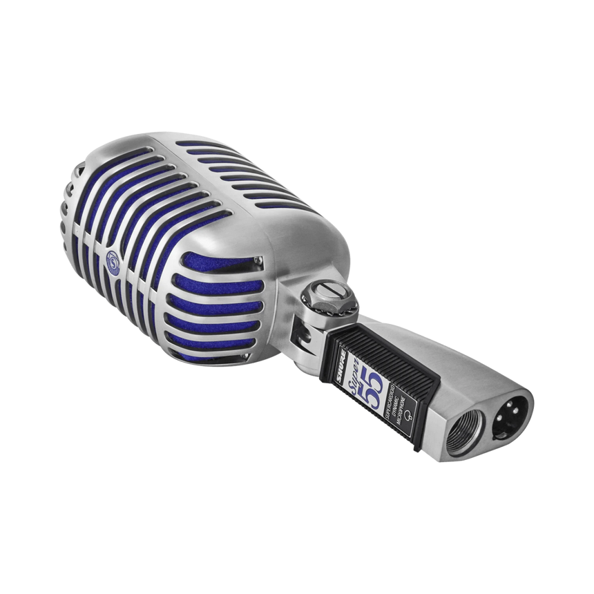 Shure Super 55 Supercardioid Dynamic Microphone (Chrome, Blue Foam) — Being Shipped