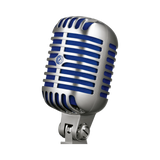 Shure Super 55 Supercardioid Dynamic Microphone (Chrome, Blue Foam) — Being Shipped