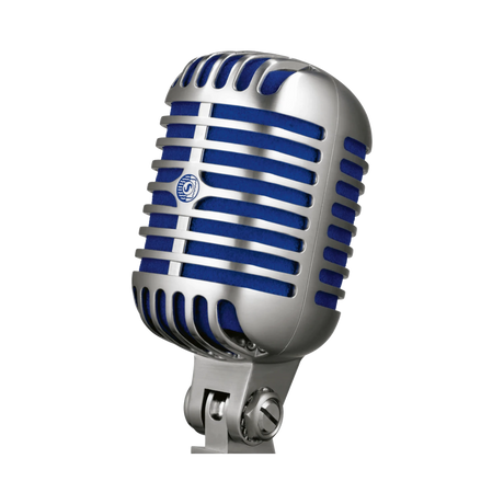Shure Super 55 Supercardioid Dynamic Microphone (Chrome, Blue Foam) — Being Shipped