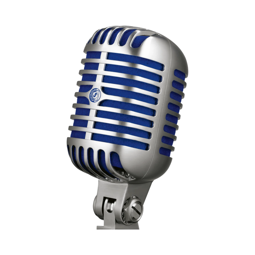 Shure Super 55 Supercardioid Dynamic Microphone (Chrome, Blue Foam) — Being Shipped