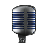 Shure Super 55 Supercardioid Dynamic Microphone (Chrome, Blue Foam) — Being Shipped