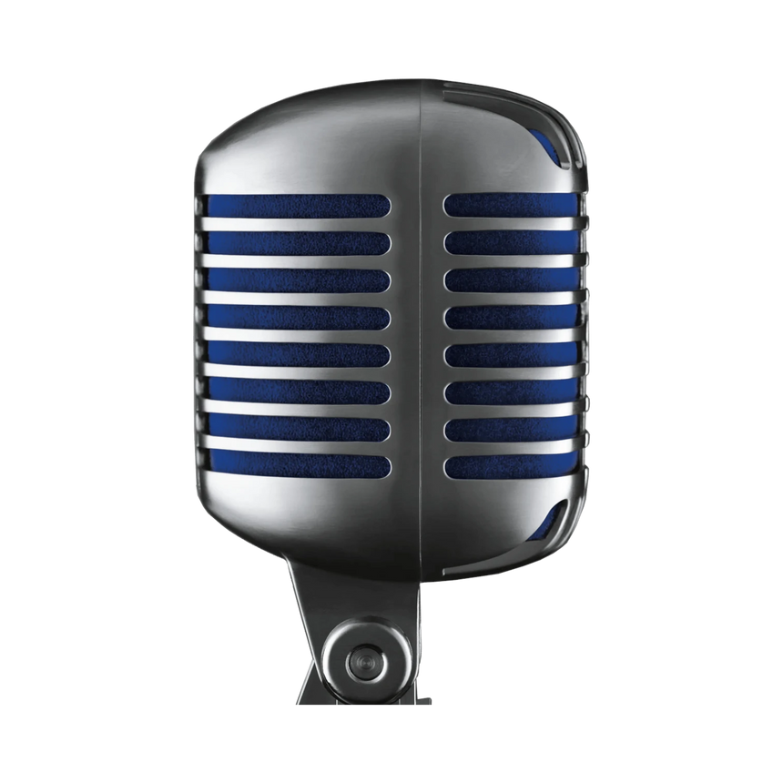 Shure Super 55 Supercardioid Dynamic Microphone (Chrome, Blue Foam) — Being Shipped