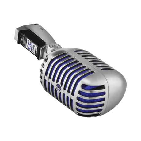 Shure Super 55 Supercardioid Dynamic Microphone (Chrome, Blue Foam) — Being Shipped