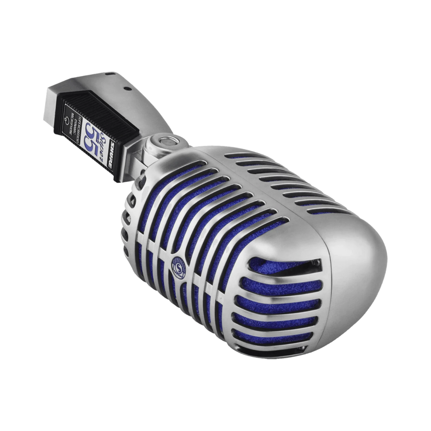 Shure Super 55 Supercardioid Dynamic Microphone (Chrome, Blue Foam) — Being Shipped