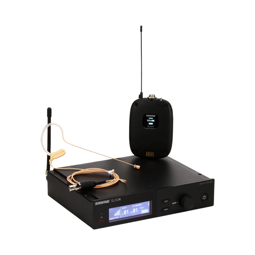 Shure SLXD14/153T Digital Wireless Omni Earset Microphone System (H55: 514 to 558 MHz) — Being Shipped