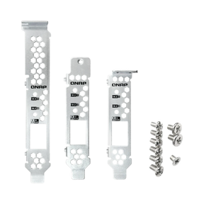 QNAP Long, Flat, and Short Profile Network Card Brackets for Qm2-2X10G1T(A) — Being Shipped