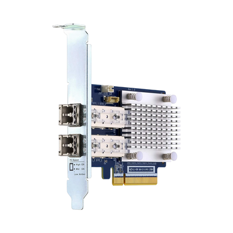 QNAP QXP-16G2FC Dual-Port 16Gb SFP+ Fiber PCIe 3.0 x8 Expansion Card — Being Shipped
