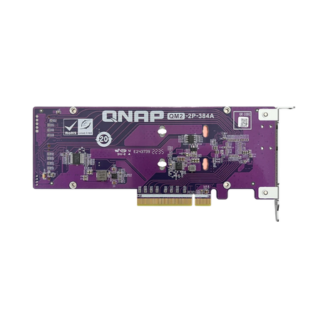 QNAP Dual M.2 22110/2280 PCIe Gen3 x8 NVMe SSD Expansion Card — Being Shipped
