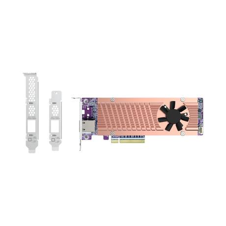 QNAP QM2-2P410G1T Dual M.2 2280 PCIe NVMe SSD & 10GbE Expansion Card — Being Shipped