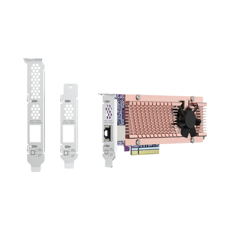 QNAP QM2-2P410G1T Dual M.2 2280 PCIe NVMe SSD & 10GbE Expansion Card — Being Shipped