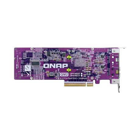 QNAP QM2-2P410G1T Dual M.2 2280 PCIe NVMe SSD & 10GbE Expansion Card — Being Shipped