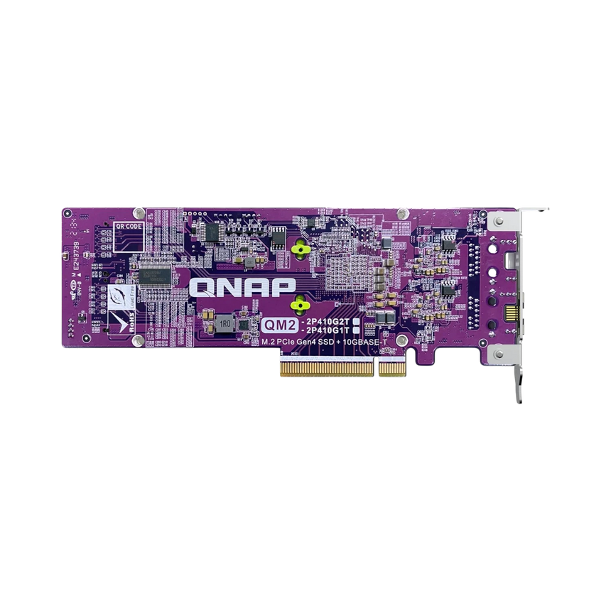 QNAP QM2-2P410G1T Dual M.2 2280 PCIe NVMe SSD & 10GbE Expansion Card — Being Shipped