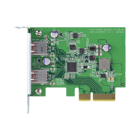 QNAP QXP-10G2U3A 2-Port USB 3.2 Gen 2 Type-A PCIe Card — Being Shipped