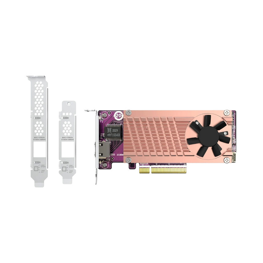 QNAP QM2-2P10G1TB Dual M.2 2280 PCIe NVMe SSD & 10GbE Expansion Card — Being Shipped