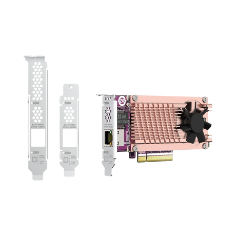 QNAP QM2-2P10G1TB Dual M.2 2280 PCIe NVMe SSD & 10GbE Expansion Card — Being Shipped