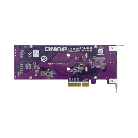 QNAP Dual M.2 22110/2280 PCIe Gen3 x4 NVMe SSD Expansion Card — Being Shipped