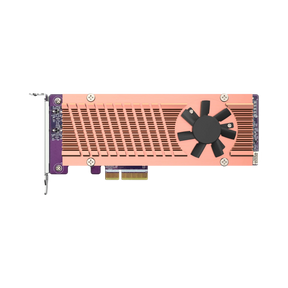 QNAP Dual M.2 22110/2280 PCIe Gen3 x4 NVMe SSD Expansion Card — Being Shipped