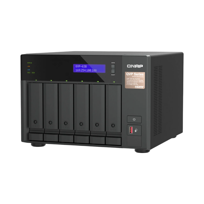 QNAP QVP-63B 6-Bay NVR NAS Enclosure — Being Shipped