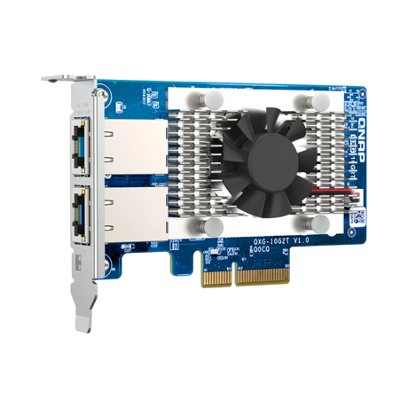 QNAP QXG-10G2T 2-Port 10G RJ45 PCIe 3.0 Network Adapter Card — Being Shipped