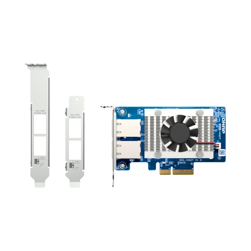 QNAP QXG-10G2T 2-Port 10G RJ45 PCIe 3.0 Network Adapter Card — Being Shipped
