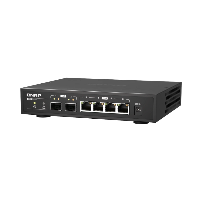 QNAP QSW-2104-2S 6-Port 10GbE/2.5GbE Unmanaged Switch — Being Shipped