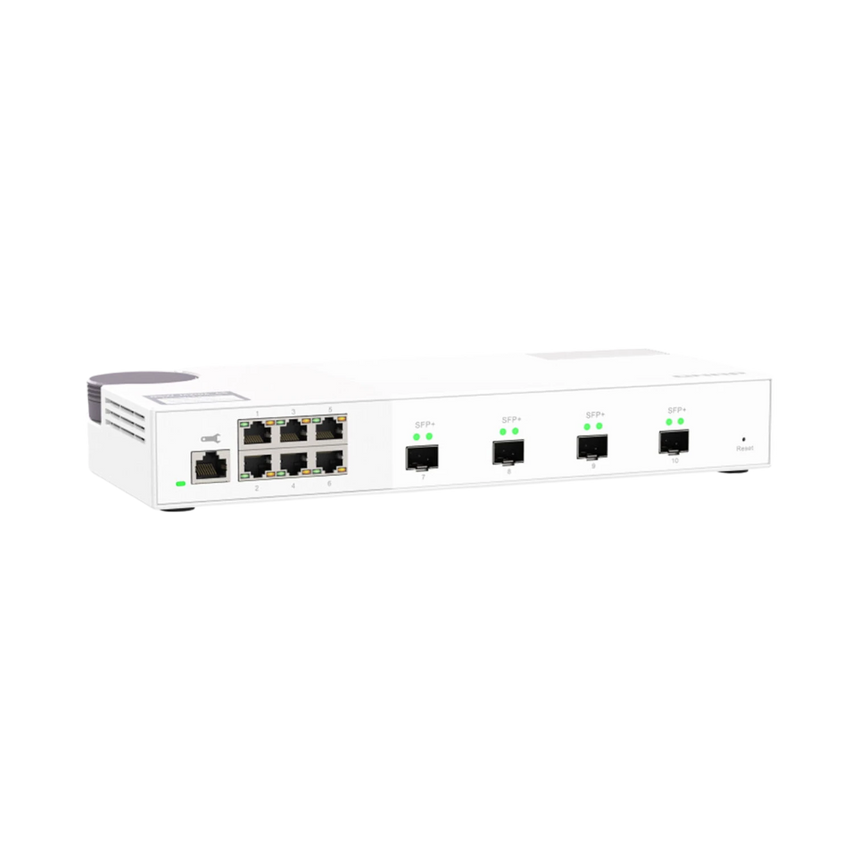 QNAP QSW-M2106-4S 10-Port 10GbE/2.5GbE Layer 2 Web Managed Switch — Being Shipped